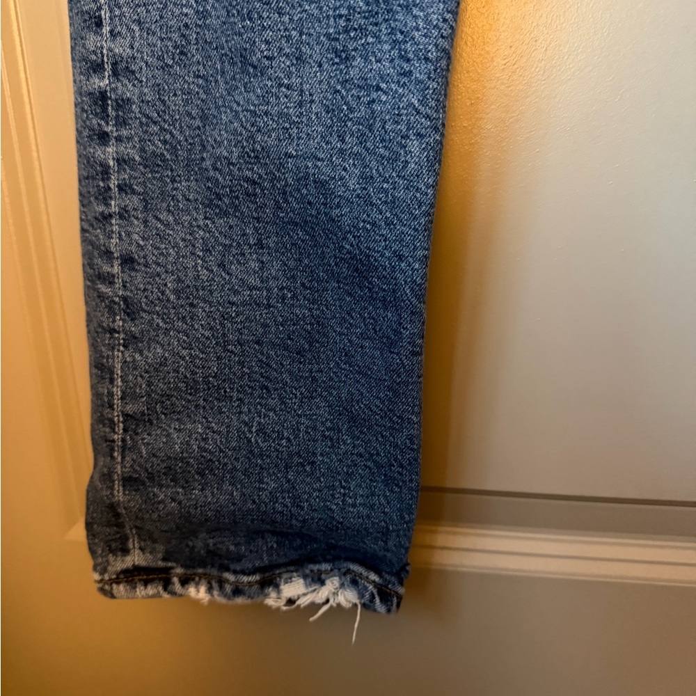 Agolde Riley High Rise Straight Crop Jeans - Frequnecy - Picture 4 of 13